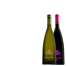 Cadeauverpakking met Château Puech-Haut Vin de France Argali Rouge & Blanc
