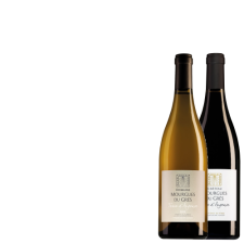 Cadeauverpakking met Château Mourgues du Grès Pont du Gard Terre d'Argence Blanc & Rouge