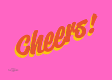 Ansichtkaart 'Cheers!'