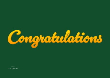 Ansiichtkaart 'Congratulations'