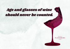 Ansichtkaart 'Never count glasses of wine'